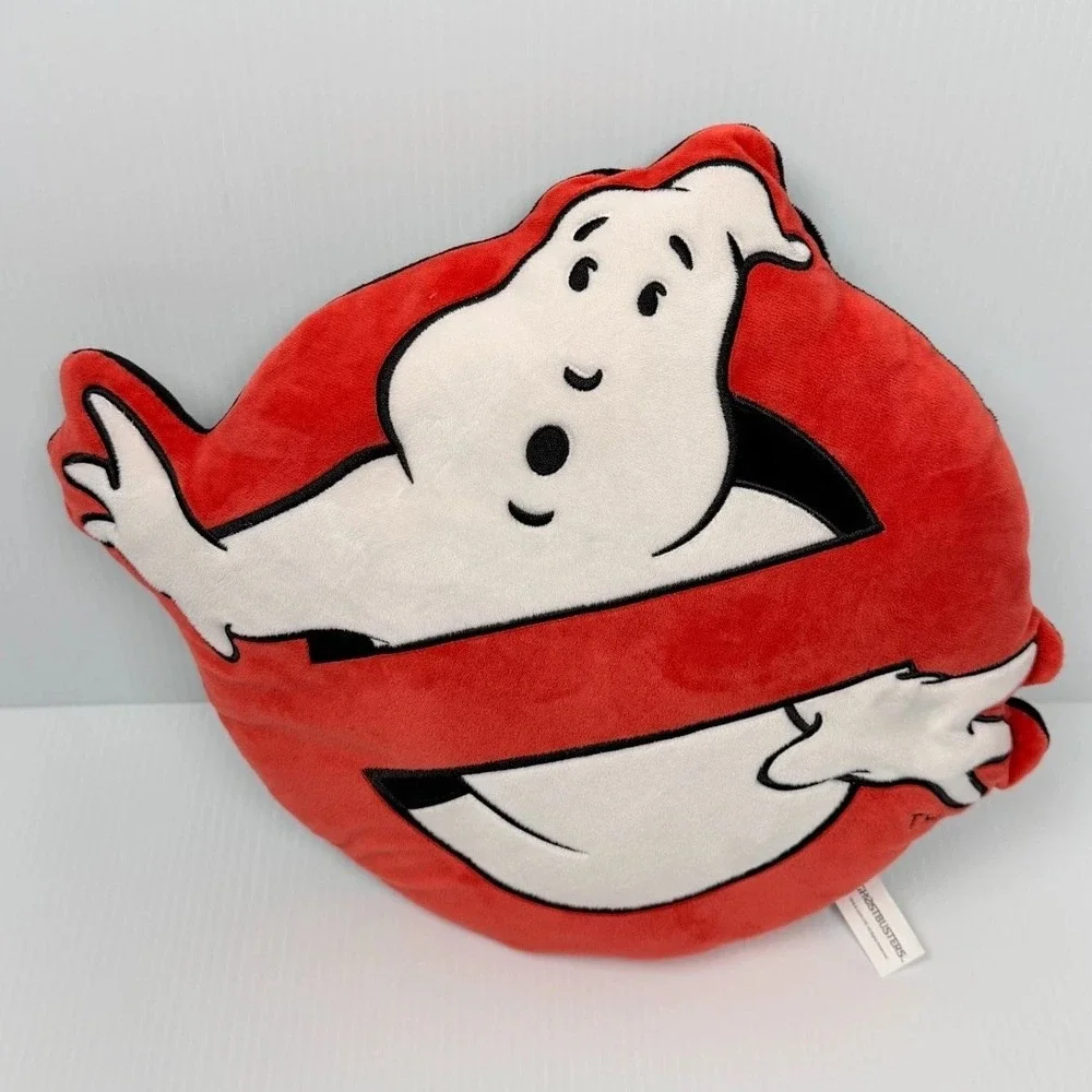 Ghostbusters No Ghost Logo Character Plush Pillow Red Black White 15 Inch